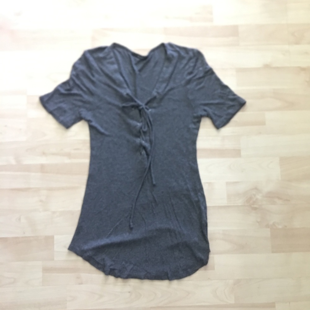 Short Sleeve deep V shirt